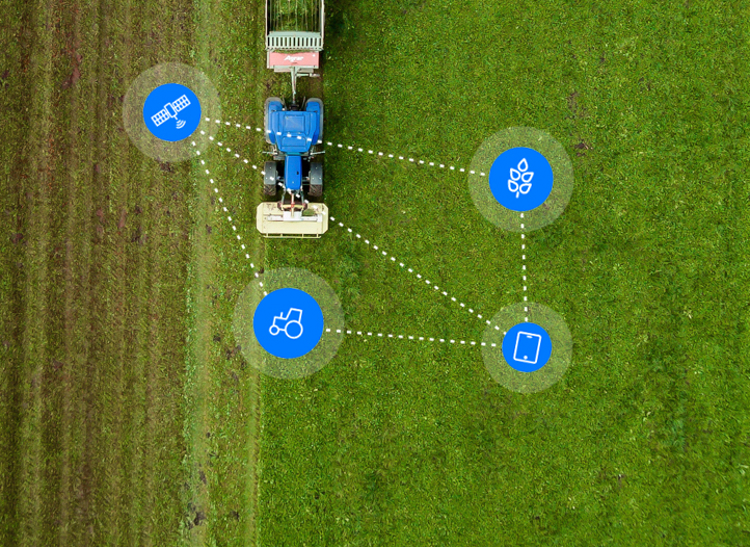 Campo con Tecnología Digital Farming 